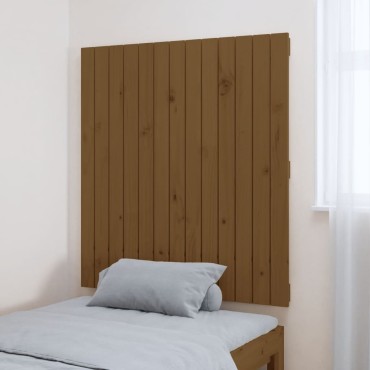vidaXL Κεφαλάρι Τοίχου Μελί 82,5x3x90cm από Μασίφ Ξύλο Πεύκου 1 τεμ.