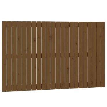 vidaXL Κεφαλάρι Τοίχου Μελί 140x3x90cm από Μασίφ Ξύλο Πεύκου 1 τεμ.