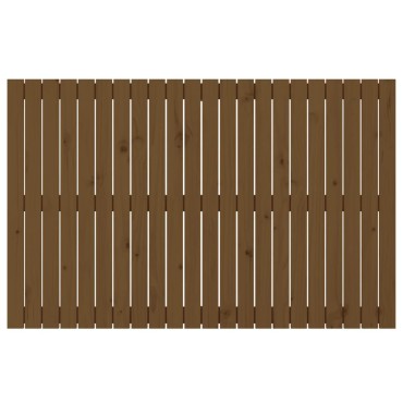 vidaXL Κεφαλάρι Τοίχου Μελί 140x3x90cm από Μασίφ Ξύλο Πεύκου 1 τεμ.