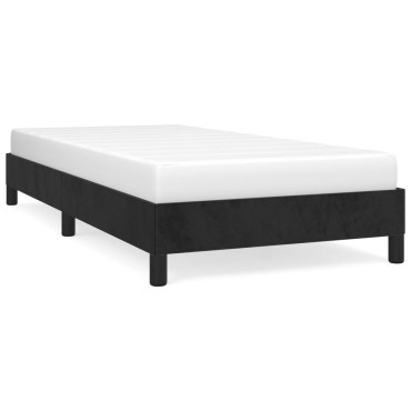 vidaXL Πλαίσιο Κρεβατιού Μαύρο 90x190cm Βελούδινο 1 τεμ. - Μονό