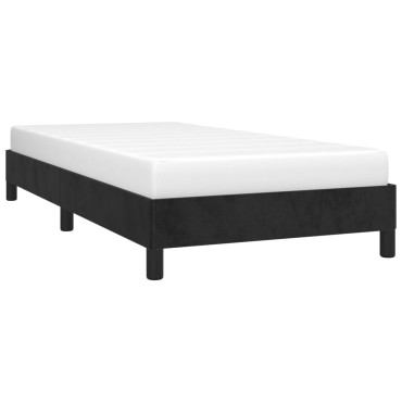 vidaXL Πλαίσιο Κρεβατιού Μαύρο 90x190cm Βελούδινο 1 τεμ. - Μονό