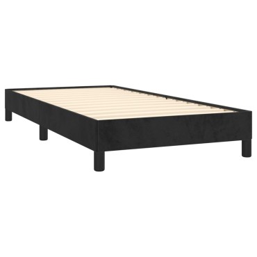 vidaXL Πλαίσιο Κρεβατιού Μαύρο 90x190cm Βελούδινο 1 τεμ. - Μονό