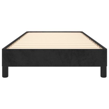 vidaXL Πλαίσιο Κρεβατιού Μαύρο 90x190cm Βελούδινο 1 τεμ. - Μονό