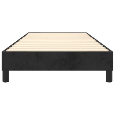 vidaXL Πλαίσιο Κρεβατιού Μαύρο 90x190cm Βελούδινο 1 τεμ. - Μονό