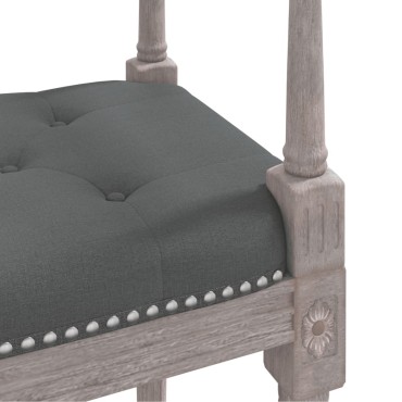 vidaXL Πάγκος Σκούρο Γκρι 110x40x70cm Υφασμάτινος 1 τεμ.
