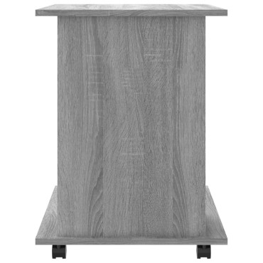 vidaXL Ντουλάπι Με Ροδάκια Γκρι Sonoma 60x45x60cm Επεξεργασμένο Ξύλο 1 τεμ.