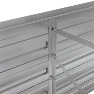 vidaXL Ζαρντινιέρα Σκουριασμένο 240x40x45 εκ. Ατσάλι Σκληρυθέν Αέρα