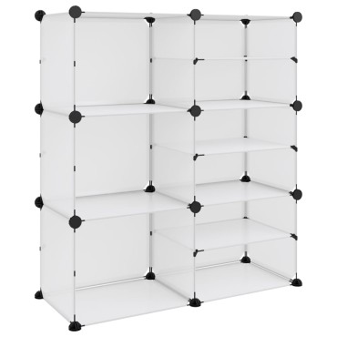 vidaXL Παπουτσοθήκη Διαφανής 84x31,5x93cm από Πολυπροπυλένιο
