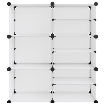 vidaXL Παπουτσοθήκη Διαφανής 84x31,5x93cm από Πολυπροπυλένιο
