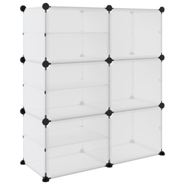 vidaXL Παπουτσοθήκη Διαφανής 84x31,5x93cm από Πολυπροπυλένιο