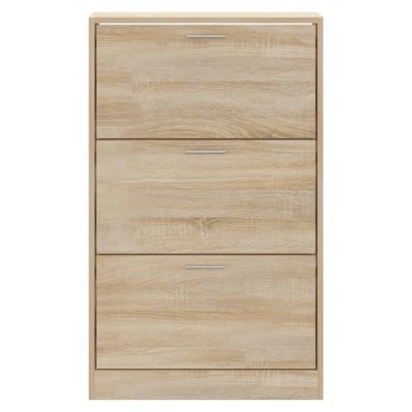 vidaXL Παπουτσοθήκη Sonoma Δρυς 63x24x103cm από Επεξεργασμένο Ξύλο