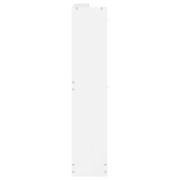 vidaXL Παπουτσοθήκη Γυαλιστερό Λευκό 59x17x81cm Επεξεργασμένο Ξύλο