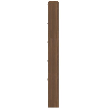 vidaXL Παπουτσοθήκη Καφέ Δρυς 59x17x169cm από Επεξεργασμένο Ξύλο
