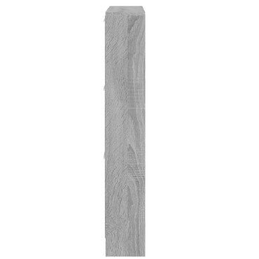 vidaXL Παπουτσοθήκη Γκρι Sonoma 59x17x108cm από Επεξεργασμένο Ξύλο
