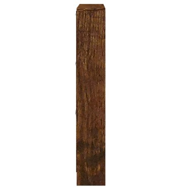 vidaXL Παπουτσοθήκη Καπνιστή Δρυς 59x17x108cm από Επεξεργασμένο Ξύλο