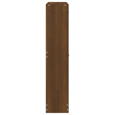vidaXL Παπουτσοθήκη Καφέ Δρυς 59x17x81cm από Επεξεργασμένο Ξύλο