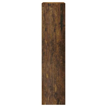 vidaXL Παπουτσοθήκη Καπνιστή Δρυς 63x24x103cm από Επεξεργασμένο Ξύλο