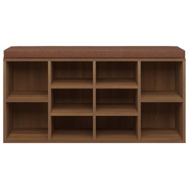 vidaXL Παπουτσοθήκη Καφέ Δρυς 103x30x48cm από Επεξεργασμένο Ξύλο 1 τεμ.