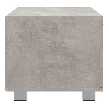 vidaXL Έπιπλο Τηλεόρασης Γκρι Σκυροδέματος 140x40,5x35cm Επεξ. Ξύλο