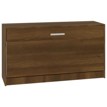 vidaXL Παπουτσοθήκη Καφέ Δρυς 80x24x45cm από Επεξεργασμένο Ξύλο