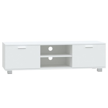 vidaXL Έπιπλο Τηλεόρασης Λευκό 140x40,5x35cm Επεξεργασμένο Ξύλο