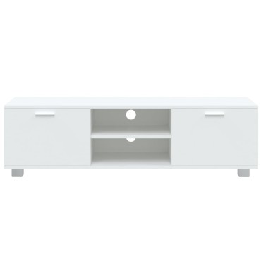 vidaXL Έπιπλο Τηλεόρασης Λευκό 140x40,5x35cm Επεξεργασμένο Ξύλο