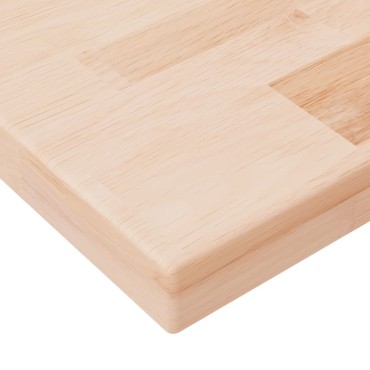 vidaXL Πάγκος Μπάνιου 80x40x2,5 εκ. Ακατέργαστο Μασίφ Ξύλο