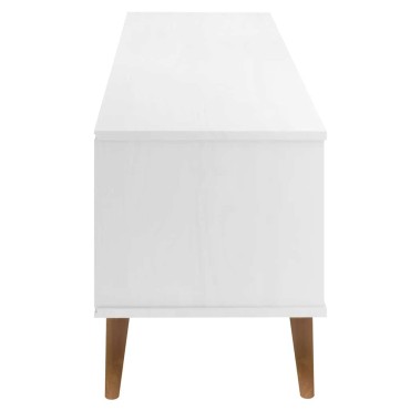 vidaXL Έπιπλο Τηλεόρασης MOLDE Λευκό 158x40x49cm Μασίφ Ξύλο Πεύκου