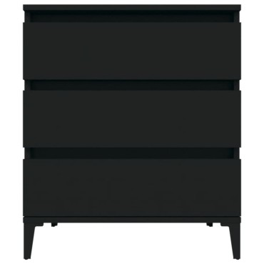 vidaXL Ντουλάπι Μαύρο 60x35x70cm από Επεξεργασμένο Ξύλο 1 τεμ.