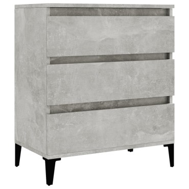 vidaXL Ντουλάπι Γκρι Σκυροδέματος 60x35x70cm Επεξεργασμένο Ξύλο 1 τεμ.