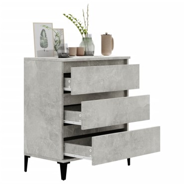 vidaXL Ντουλάπι Γκρι Σκυροδέματος 60x35x70cm Επεξεργασμένο Ξύλο 1 τεμ.