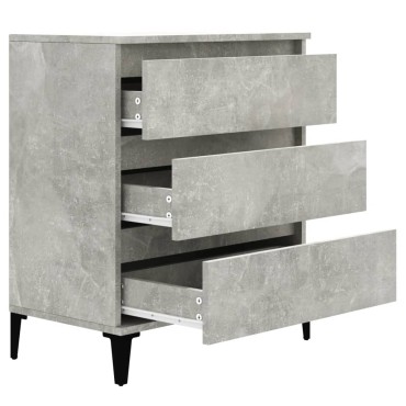vidaXL Ντουλάπι Γκρι Σκυροδέματος 60x35x70cm Επεξεργασμένο Ξύλο 1 τεμ.