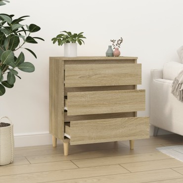 vidaXL Συρταριέρα Sonoma Δρυς 60x35x70cm Επεξεργασμένο Ξύλο 1 τεμ.