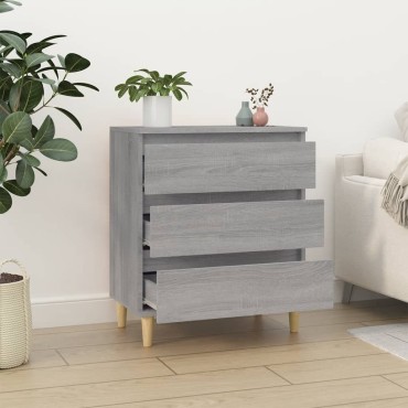 vidaXL Ντουλάπι Γκρι Sonoma 60x35x70cm από Επεξεργασμένο Ξύλο 1 τεμ.