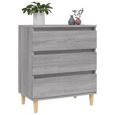 vidaXL Ντουλάπι Γκρι Sonoma 60x35x70cm από Επεξεργασμένο Ξύλο 1 τεμ.