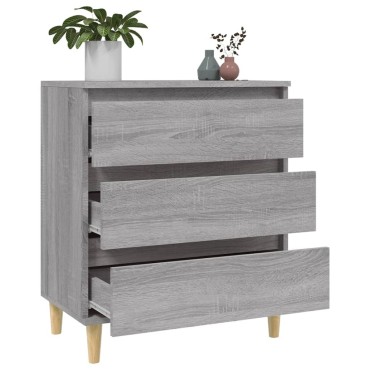 vidaXL Ντουλάπι Γκρι Sonoma 60x35x70cm από Επεξεργασμένο Ξύλο 1 τεμ.