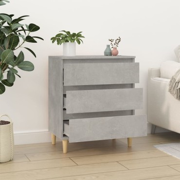 vidaXL Ντουλάπι Γκρι Σκυροδέματος 60x35x70cm Επεξεργασμένο Ξύλο 1 τεμ.