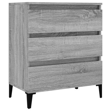 vidaXL Ντουλάπι Γκρι Sonoma 60x35x70cm από Επεξεργασμένο Ξύλο 1 τεμ.