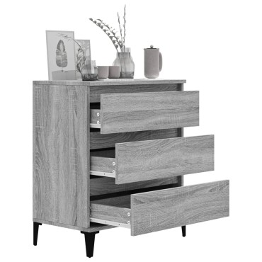 vidaXL Ντουλάπι Γκρι Sonoma 60x35x70cm από Επεξεργασμένο Ξύλο 1 τεμ.