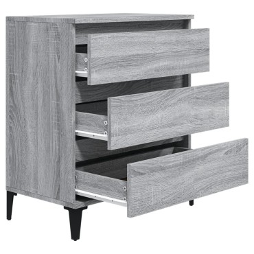 vidaXL Ντουλάπι Γκρι Sonoma 60x35x70cm από Επεξεργασμένο Ξύλο 1 τεμ.