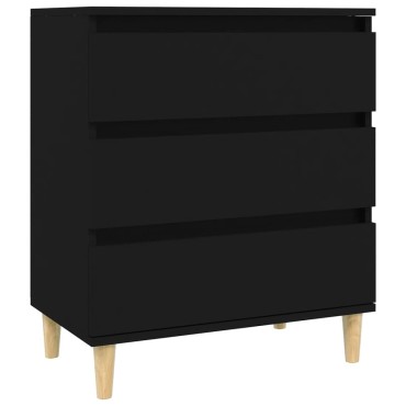 vidaXL Ντουλάπι Μαύρο 60x35x70cm από Επεξεργασμένο Ξύλο 1 τεμ.