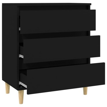 vidaXL Ντουλάπι Μαύρο 60x35x70cm από Επεξεργασμένο Ξύλο 1 τεμ.