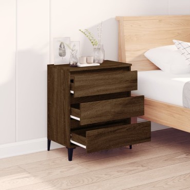 vidaXL Μπουφές Καφέ Δρυς 60x35x70cm από Επεξεργασμένο Ξύλο 1 τεμ.