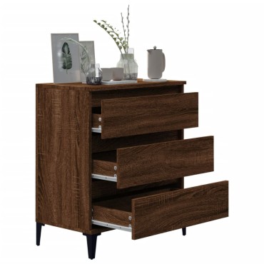 vidaXL Μπουφές Καφέ Δρυς 60x35x70cm από Επεξεργασμένο Ξύλο 1 τεμ.