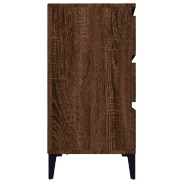 vidaXL Μπουφές Καφέ Δρυς 60x35x70cm από Επεξεργασμένο Ξύλο 1 τεμ.