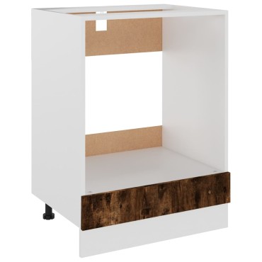 vidaXL Ντουλάπι Φούρνου Riga Καπνιστή Δρυς 60x46x81,5 εκ 1 τεμ.