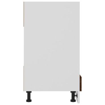 vidaXL Ντουλάπι Φούρνου Riga Καπνιστή Δρυς 60x46x81,5 εκ 1 τεμ.