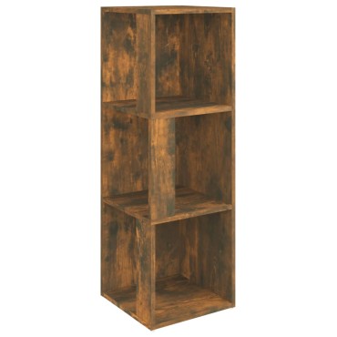 vidaXL Γωνιακό Έπιπλο Καπνιστή Δρυς 33x33x100cm Επεξεργασμένο Ξύλο