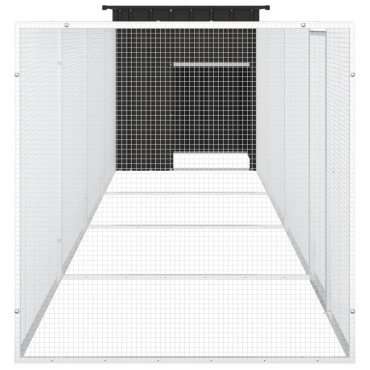 vidaXL Κοτέτσι - Κλουβί Ανθρακί 500x91x100 εκ. από Γαλβανισμένο Χάλυβα