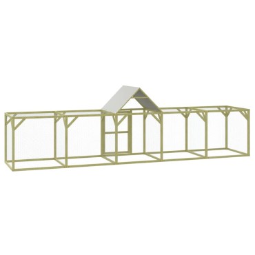 vidaXL Κοτέτσι 500x100x150 εκ. από Μασίφ Εμποτισμένο Ξύλο Πεύκου